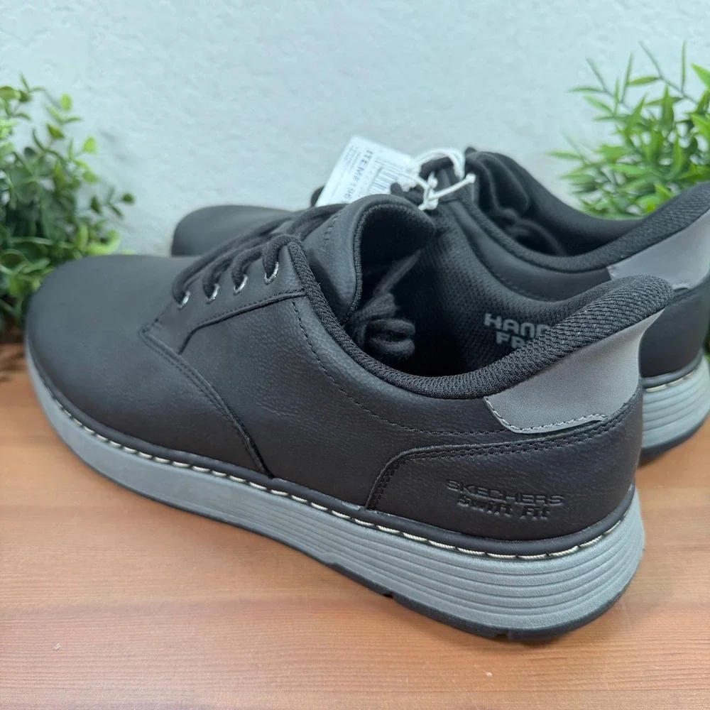 Skechers Men's Hands Free Swift Fit Casual Shoes Black Size 12